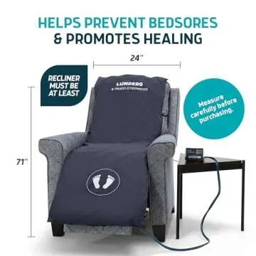 Lunderg Alternating Air Pressure Pad for Recliner Chair - Pressure Relief Cushion Topper for Recline...