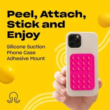 OCTOBUDDY - Silicone Suction Phone Case Adhesive Mount - Hands-Free, Strong Grip Holder for Selfies ...