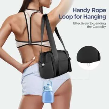 Mini Gym Bag for Women Girls Small Gym Tote Bag with Wet Compartment Waterproof Travel Duffle Bag Cute Workout Sport Bag