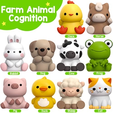 Educational Farm Animals Toy Set for Toddlers Learning