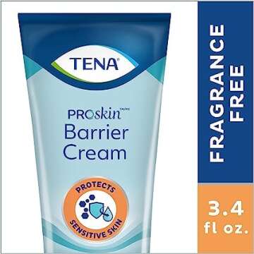 TENA Barrier Cream Fragrance Free for Sensitive Skin, 3.4 fl. oz