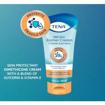 TENA Barrier Cream Fragrance Free, Ideal for Sensitive Skin
