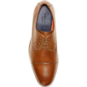 Cole Haan Men's Lenox Hill Cap Oxford in British Tan