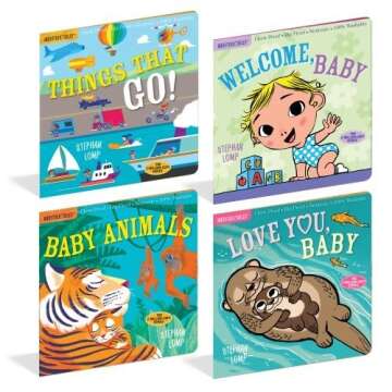 Constructive Playthings Indestructible Books, Set of 4, Word Books, Age 3 to Kindergarten