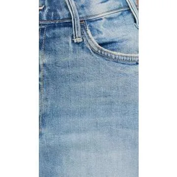 MOTHER Women's The Hustler Roller Fray Jeans, I Confess, Blue, 29