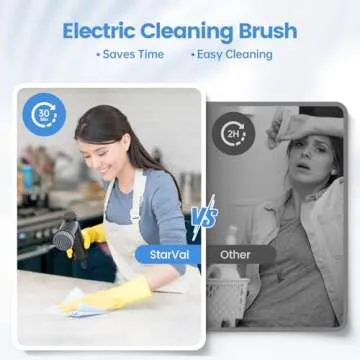 StarVal Power Spin Scrubber for Efficient Light Cleaning