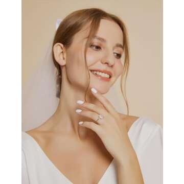 EAMTI 3CT 925 Sterling Silver Gold Engagement Rings 3-Stone Emerald Cut Cubic Zirconia CZ Wedding Promise Rings for Her Wedding Bands for Women Size 6