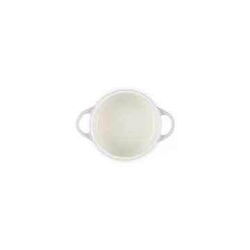 Le Creuset Stoneware Mini Round Cocotte, 8oz., Shallot with Gold Heart Knob