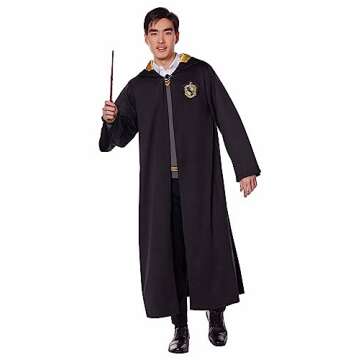 Spirit Halloween Harry Potter Adult Hufflepuff Robe | Officially licensed | Harry Potter Costume | Wizard Outfit