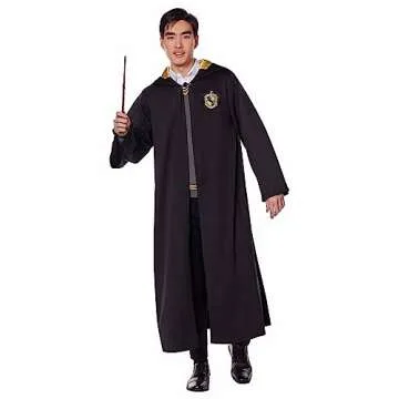 Spirit Halloween Harry Potter Adult Hufflepuff Robe | Officially licensed | Harry Potter Costume | Wizard Outfit