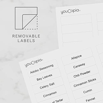 YouCopia SpiceStack Spice Rack Organizer with Labels