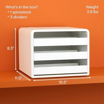 YouCopia SpiceStack Spice Rack Organizer with Labels