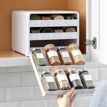 YouCopia SpiceStack Spice Rack Organizer with Labels