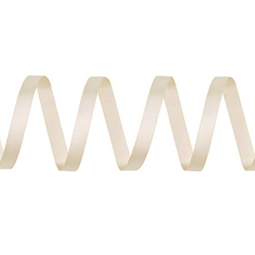 Ribest Ivory Satin Ribbon 50 Yards for Gift Wrapping