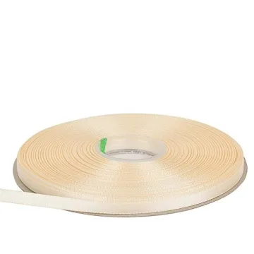 Ribest Ivory Satin Ribbon 50 Yards for Gift Wrapping