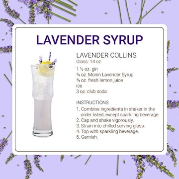Monin Lavender Syrup - Perfect for Cocktails and Lemonades