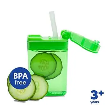 Precidio Design New 2022 Drink in the Box Eco-Friendly Reusable Drink Container, 8oz (Green) 1008GR