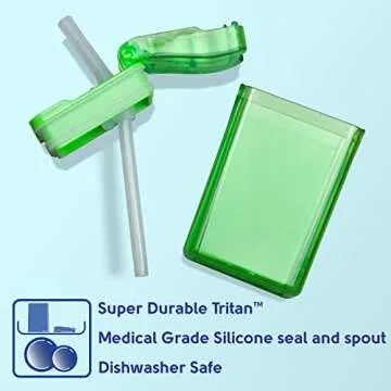 Precidio Design New 2022 Drink in the Box Eco-Friendly Reusable Drink Container, 8oz (Green) 1008GR