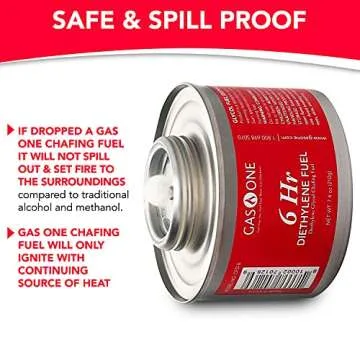 Gas One 6-Pack Chafing Fuel - 6 Hour Food Warmer