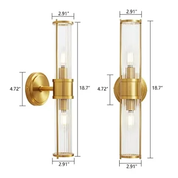 Stylish Linour Gold Wall Sconce Fixtures for Any Room