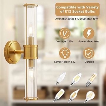 Stylish Linour Gold Wall Sconce Fixtures for Any Room