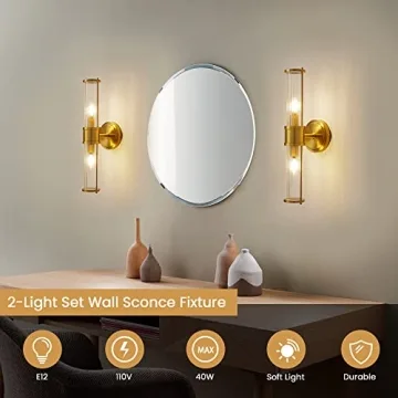 Stylish Linour Gold Wall Sconce Fixtures for Any Room