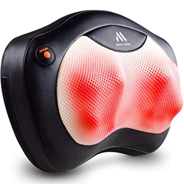 Shiatsu Neck and Back Massager with Heated Rollers for Pain Relief