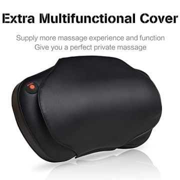 Shiatsu Neck and Back Massager with Heated Rollers for Pain Relief