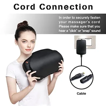 Shiatsu Neck and Back Massager with Heated Rollers for Pain Relief