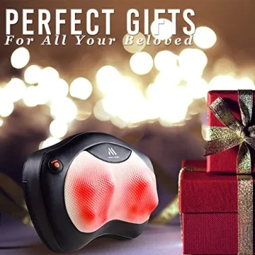 Shiatsu Neck and Back Massager with Heated Rollers for Pain Relief