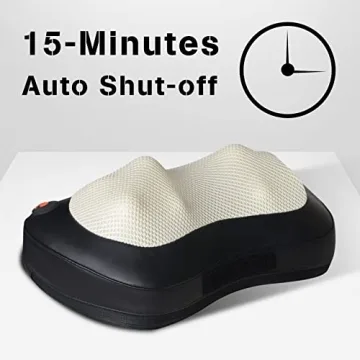 Shiatsu Neck and Back Massager with Heated Rollers for Pain Relief