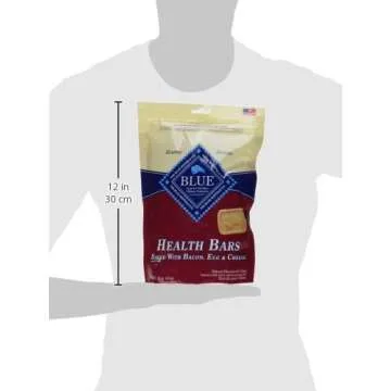 Blue Buffalo Health Bars Crunchy Dog Biscuits, Oven-Baked With Natural Ingredients, Bacon, Egg & Cheese , 16-oz. Bag