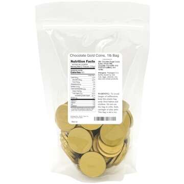 Chocolate Gold Coins, 1lb Bag