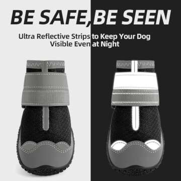 Durable Dog Shoes for Large Dogs & Paw Protection
