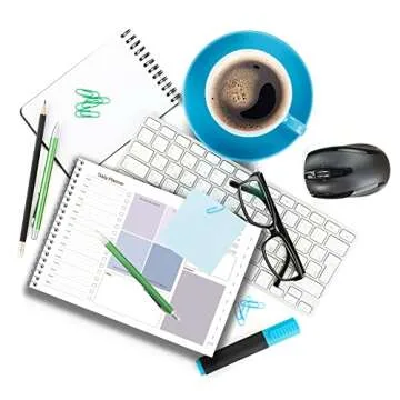 Entzuro Undated Daily Planner Notepad PDCA Planning,52 Sheets Tear Off,6.9" x 9.8", To Do List Notepad Hourly Schedule Planning Pad for Work Task College and Personal Organized