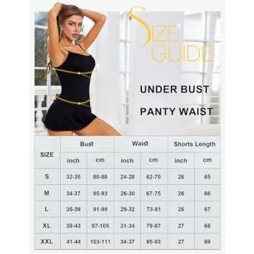 RSLOVE Women's Lingerie Sexy Nightgowns Lace Babydoll Chemise Strappy Sleepwear Sleep Dress