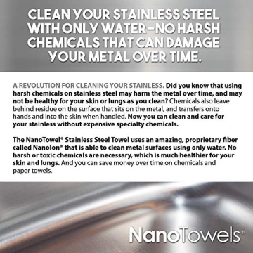 Nano Towels Stainless Steel Cleaner Eco-Friendly Reusable