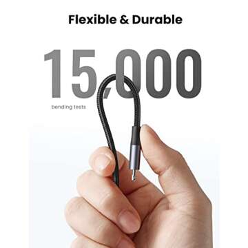 UGREEN USB C to Lightning Cable 6FT - MFi Certification Lightning Cable Compatible with iPhone 14/14 Pro/14 Pro Max, iPhone 13/12/11/X/XR/XS/8 Series, iPad 9, AirPods Pro, and More