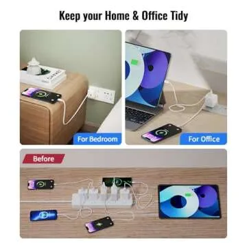 Retractable 35W Fast USB Wall Charger for iPhones and More