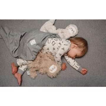 Burt's Bees Baby baby boys Pajamas, 2-piece Pj Set, 100% Organic Cotton (12 Mo-7 Yrs) and Toddler Pajama Bottoms, Eggshell A-bee-c, 4T US