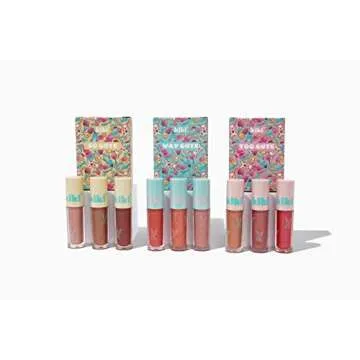 kiki SO CUTE lip gloss 3 pcs set the original Kawaii makeup moisturizing shimmering colors