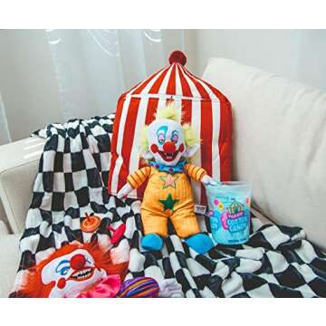 Killer Klowns from Outer Space Shorty 12-Inch Collector Plush Toy, Large Soft Stuffed Animal | 80s Horror Movie Collectibles