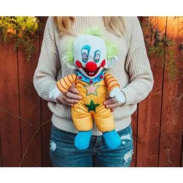 Killer Klowns from Outer Space Shorty 12-Inch Collector Plush Toy, Large Soft Stuffed Animal | 80s Horror Movie Collectibles