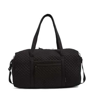 Vera Bradley Cotton Large Travel Duffel Bag - True Black