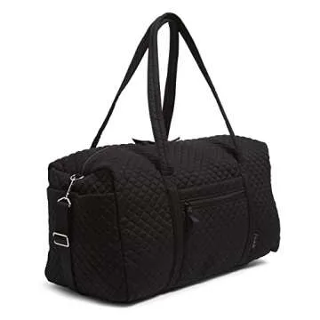 Vera Bradley Cotton Large Travel Duffel Bag - True Black