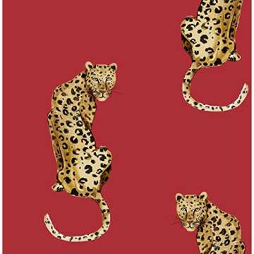 NextWall Leopard King Peel and Stick Wallpaper for Homes