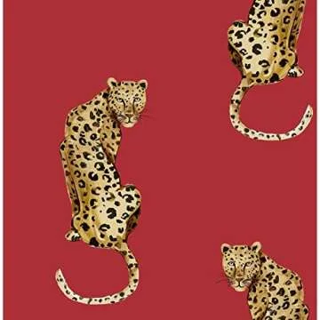 NextWall Leopard King Peel and Stick Wallpaper for Homes