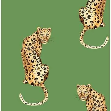 NextWall Leopard King Peel and Stick Wallpaper for Homes