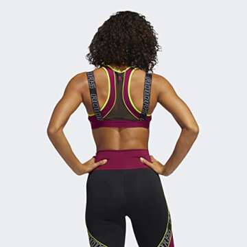 adidas Women's Don't Rest Sport Hack Bra, Power Berry, L