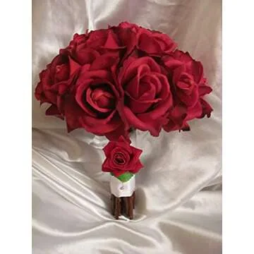 Elegant Red Flower Napkin Rings for Any Occasion